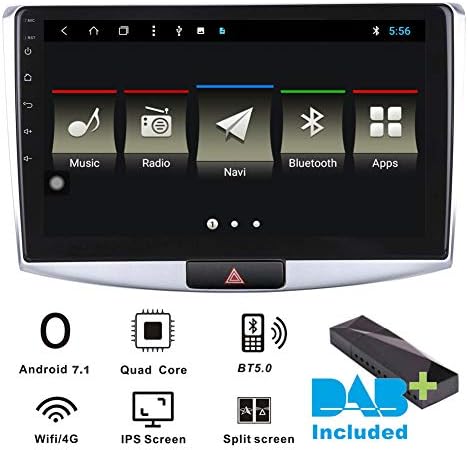 Android 7.1 Car Stereo DAB+(Included) for Volkswagen VW Passat CC B7 2012-2015 10.1Inch Sat Nav Canbus/IPS panel/Bluetooth/WIFI/4G/Multi-touch Screen/GPS/DVD Player/Touch Screen/AUX