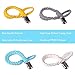 HAUTOCO Pacifier Clip for Boys and Girls, 4 Pack Universal Braided Pacifier Holder Leash Teething Ring for All Pacifiers, Baby Teething Toys, Drool Bibs and Blankets