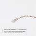 BENIQUE Necklace Bracelet Extenders for Women - 14K Gold Filled, Fully Adjustable Chain, Durable Strong Removable Delicate, Made in USA (Rose Gold Filled / 4