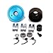 HobbyCrawler RC Nitro Engine Clutch Bell 14T Gear Flywheel Assembly Shoes Spring Kits for 1/8 Scale HPI HSP Redcat Traxxas Axial XTR Model Car Upgrade Parts (Blue)
