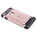 iPhone 6s Plus [Shock Absorption] Case, Lordther [TurtleRock Series] [Military Grade] Rubber Armor with [Anti-fingerprint Series] Tempered Glass for iPhone 6s Plus/iPhone 6 Plus (Rose Gold)