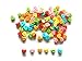 200 Pcs Cute tiny hearts Buttons 2 holes Size 4mm mix color red, orange, yellow, light blue, green