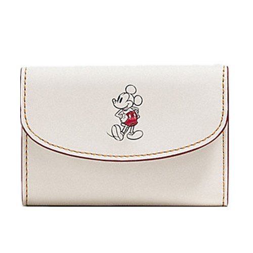 Disney X Coach 86908 KEY CASE IN GLOVE CALF LEATHER WITH MICKEY