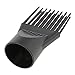 1 Pair Professional Universal Hairdressing Salon Hair Dryer Diffuser Wind Blow Cover Comb Attachment Nozzle Black Plastic Dual Grip