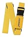 Luggage Straps, Adjustable Non-Slip Baggage Belts - Suitcase Bands for Your Travel Bag (1 Strap, Yellow 1pk)