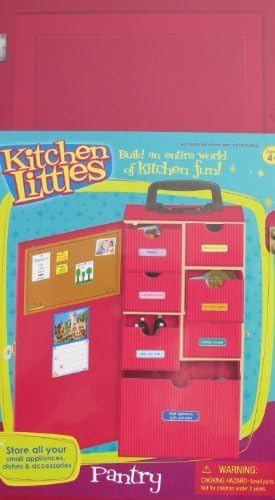Kitchen Littles Pantry CARRY CASE w Drawers & Handle For BARBIE & 11.5" Fashion DOLLS (2008)