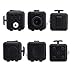 FidgetKool 1pcs Pressure Relief Fidget Toys Dice Cube Relieves Stress and Anxiety for Children and Adults Add and ADHD Toys Gifts Black