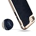 Caseology Envoy for iPhone 8 Case (2017) / iPhone 7 Case (2016) - Premium Leather - Leather Navy Blue