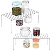 ROFAY-Kitchen-Cupboard-Shelf-Wire-Rack-2-Pack-Cabinet-Shelf-Storage-Organiser-for-Kitchen-Cupboard-Pantry-Counter-Tops-Fridge-Food-and-Utensils-Chrome ROFAY Kitchen Cupboard Shelf Wire Rack - 2 Pack Cabinet Shelf Storage Organiser for Kitchen Cupboard, Pantry, Counter…