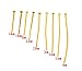 Housweety 900 PCs Mixed Gold Plated Head Pins Findings