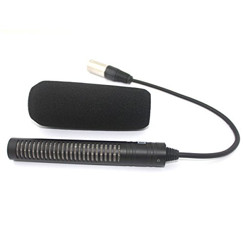 Weymic® PRO Camera Camcorder Dv Shotgun Microphone 5.5" / 15cm Photography Camera Camcorder Uni-directional Condenser Interview MIC Microphone with 26cm Cable XLR Male Plug Shotgun MIC Microphone for Canon Nikon Sony Olympus Pentax Panasonic Dslr Camera  - Thumbnail 7