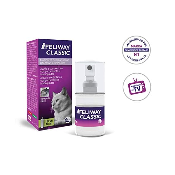 FELIWAY-Classic-20ml-Spray-comforts-cats-and-helps-solve-behavioural-issues-in-the-home-and-on-the-move-20ml FELIWAY Classic 20ml Spray, comforts cats and helps solve behavioural issues and stress/anxiety in the home and on the…