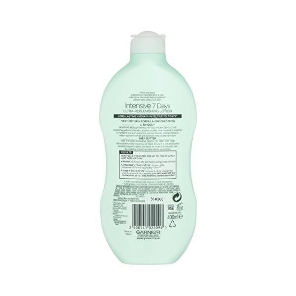 Garnier Intensive 7 Days Shea Butter Body Lotion Dry Skin, with glycerin - 400 ml