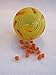 Wheeky Treat Ball Toy for Guinea Pigs, Rabbits, Hedgehogs and Other Small Pets, 7 cm, Yellow, Adjustable Opening Treat Toy New