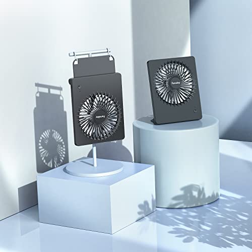 FARADAY Small Table Fans Rechargeable Portable 180°Tilt Folding Desk