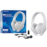 Sony Sony-CUHYA-0080-AMZ1 Playstation Gold Wireless Headset 7.1 Surround Sound PS4 New Version 2018, White Edition