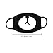 fomei 6 Pack Cool Luminous Unisex Cotton Blend Anti Dust Face Mouth Mask Black for Man Woman