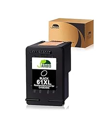 JARBO cartucho de tinta remanufacturado de repuesto para 61 XL de alto rendimiento CR258BN CH563WN CH564WN (negro, tricolor), 1 Negro