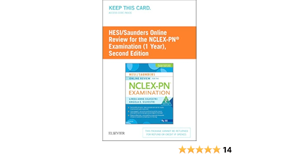 Hesi Saunders Online Review For The Nclex Pn Examination 1 Year Access Card 9780323401111 Medicine Health Science Books Amazon Com