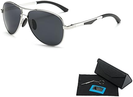Shushu Jacob Men's Polarized Sunglasses UV400 Protection Vintage Aviator