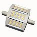 FACTOP LED Bulb Lamp Light R7S 5W 24 5050 SMD 430-440lm 78mm 85-265V AC replacement for Halogen Flood Lamp Warm Wthie