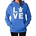 Tstars Love Turtle Hoodie for Women Teen Girls - Sea Turtles Pullover Gift for Ocean Animal Lovers and Nature Fans Large California Blue