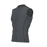 OUTOF Men's Muscle Tank Sleeveless T-Shirts Baselayer Cool Dry Compression Top Running Yoga Rashguard MTN7417