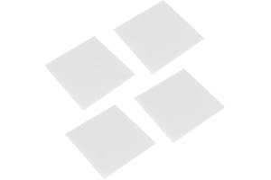 Luxshiny Ceramic Fiber Paper 30 Sheets White Square Glass Fusing Paper for Microwave Kiln Pottery Firing