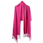 Womens Winter Scarf cashmere scarves for women Soft Blanket Wraps Shawls Solid Colors