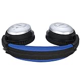 QC15 QC2 Headband Cover, JARMOR Replacement Head Band Protector with Zipper [ Easy Installation ] for Bose QuietComfort 15, QuietComfort 2 Headphones (Blue)