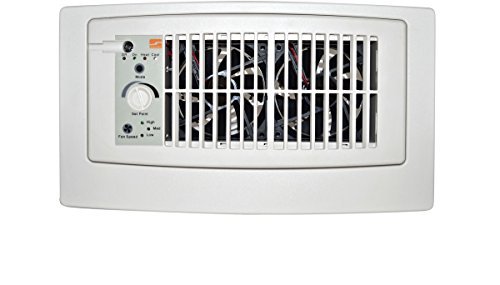 Suncourt Flush Fit Register Air Booster Fan with Adapter Plate - HC500-W - White