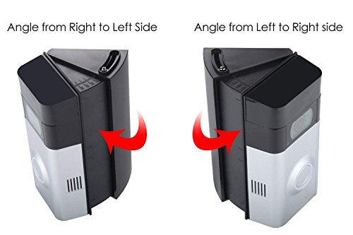 Adjustable (30 to 55 Degree) Angle Mount Compatible Ring Wi-Fi Enable Doorbell/Ring Video Doorbell 2, Replacement Angle Adjustment Mounting Plate Bracket Wedge Corner Kit with Screwdriver and Screws