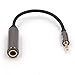 VCE 2-Pack Gold Plated 3.5mm 1/8 inch Male to 6.35mm 1/4 inch Female Audio Jack Adapter-8inch