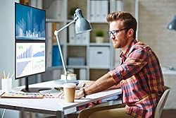 Mount-It! Vertical Dual Monitor Stand, Free