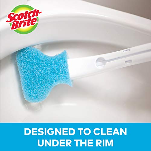 ScotchBrite Basic Disposable Toilet Bowl Scrubber Refills, 18 Refills