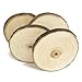 brightmaison Natural Wood Coaster Set 4 pcs with Tree Bark Wooden Coasters Each Measures About 3.5 inches in Diameter