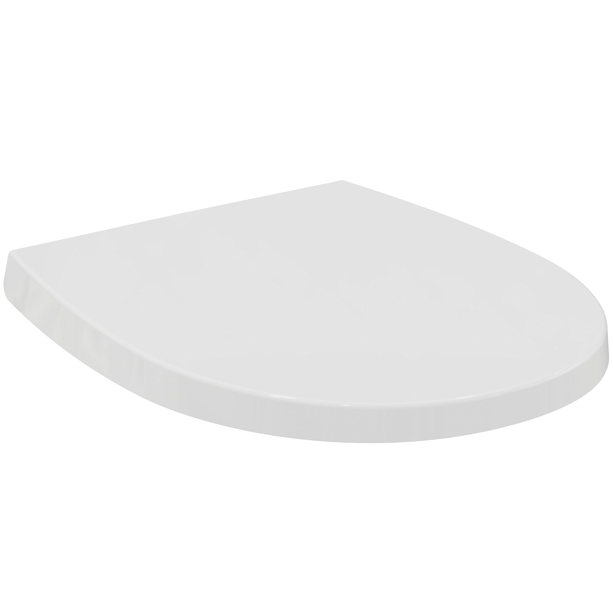 Ideal Standard Tirso Universal Toilet Seat with Soft Close Mechanism, Removable Oval Toilet Seat for Easy Cleaning, Antibacterial – White (365x425x45 mm – Check Compatibility)