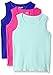 Pink House Girls' 3 Piece Rib Seamless Tank