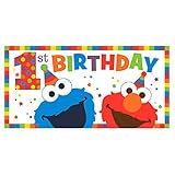 Sesame Street Elmo Turns One Horizontal Giant Sign Banner