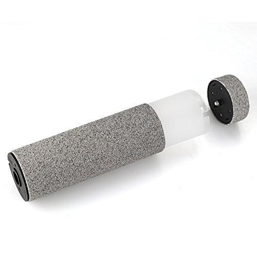 Yosoo Waterproof Solar Power Stone Pillar LED Lights Garden Lawn Courtyard Lamp