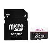 linkDK 128GB Micro SD SDXC Memory Card High Speed Class 10 with Micro SD Adapter
