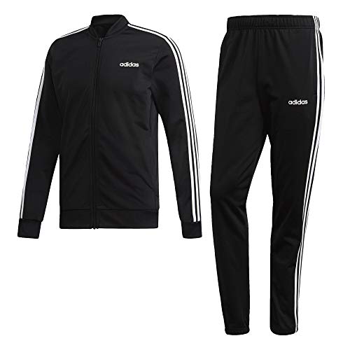 adidas 3-Stripes Track Suit Men's, Black, Size L