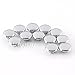 KiWAV motorcycle round bolt cap screw cover plug chrome for 6mm thread allen head bolts, ie M5 allen key