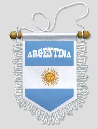 KOO Interactive - Argentina II - 5 x 6 inch - Car and wall Flag Pennant Banner
