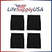 Carbon Pre Filter Replacement for Sears Kenmore 83378 Large 4-Pack by Vacuum Savings