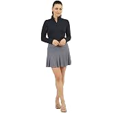 IBCOOL Athleisure Wear Sun Protective UPF 50+ Icefil Cooling Mini Check Flounce Skort 16.25"