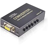 eKL VGA to AV Adapter Converter Box VGA Input Composite RCA S-Video VGA Output Computer PC Laptop to TV Display Projector Connector