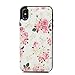 Compatible with iPhone Xs Max Case, iPhone Xs Max 6.5 inch Wallet Case PU Leather Magnetic Closure Stand Feature Flip Skin TPU Cover with Card Slots for iPhone Xs Max, Rose Flower