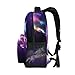 ZZKKO Rainbow Unicorn Abstract Art Boys Girls School Computer Backpacks Book Bag Travel Hiking Camping Daypack