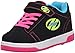 Heelys Dual Up X2 PU Sneaker , Black/Neon Multi, 2 M US Little Kid